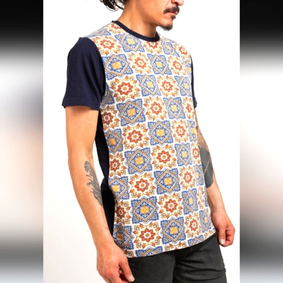 NIMANZ TEE - DYNASTY | Mens XXL Cotton Tee Patterned Designer T-shirt - Picture 7 of 13